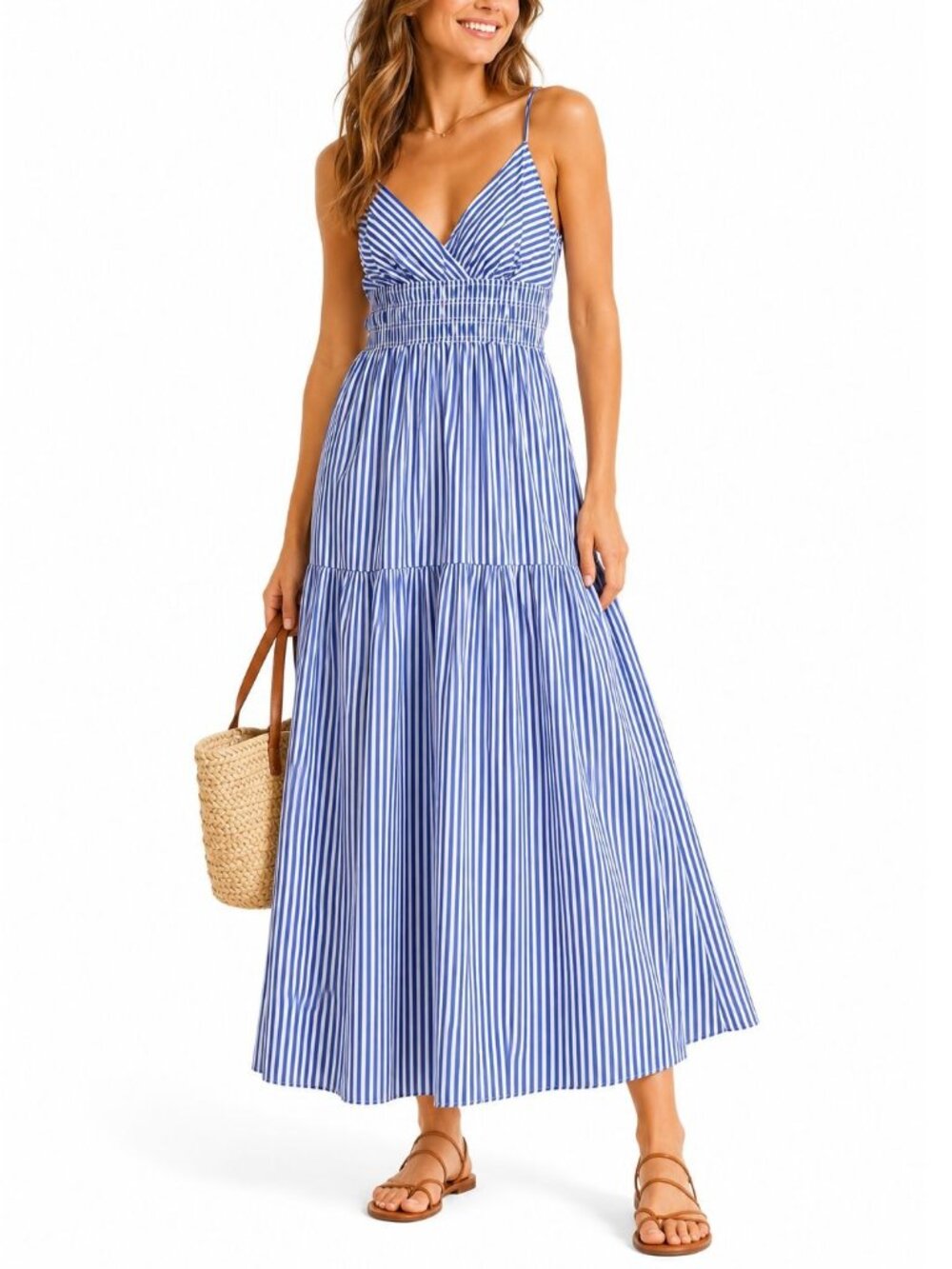 Madewell Empire-Waist Tiered Maxi Dress